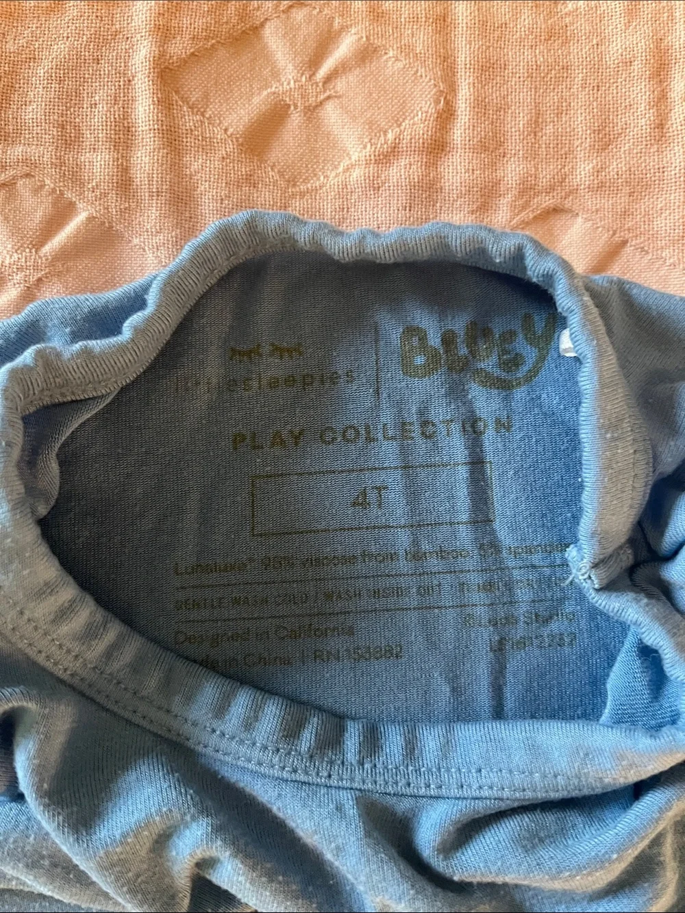 Little Sleepies Bluey shirt 4T